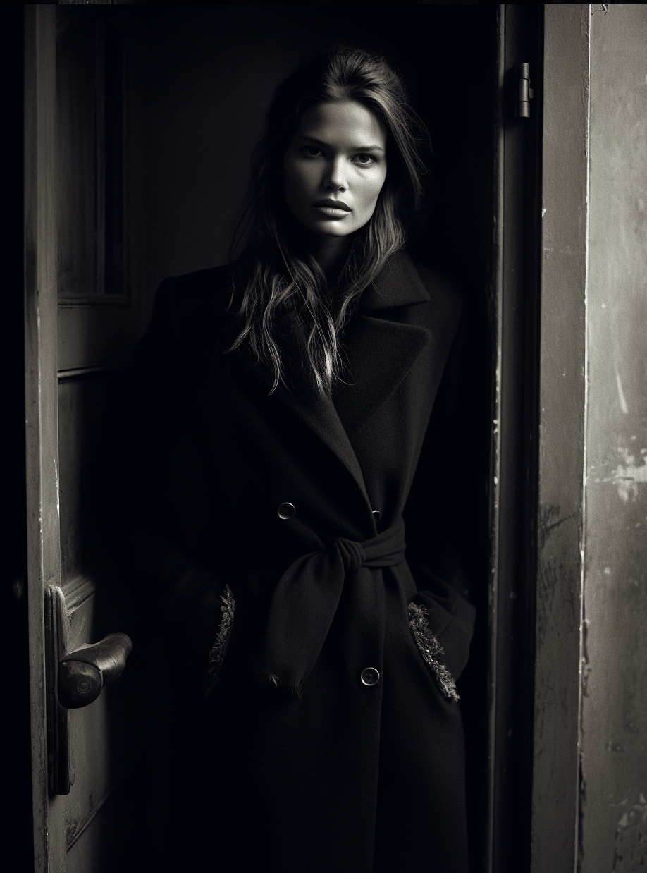 AI generated: Midjourney prompt: fashion editorial photo of a slavic long hair supe... (Midjourney - Fashion)