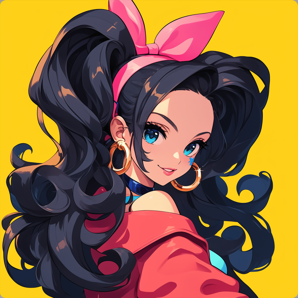 صورة مولدة بالذكاء الاصطناعي: Midjourney prompt: the cartoon Silk stockings , sticker style, game i... (نموذج Midjourney - Character Design)
