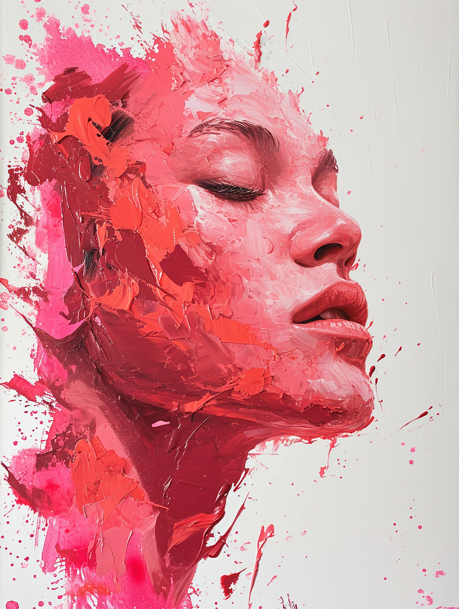 AI generated: Midjourney prompt: deconstructed splashed realistic front view portra... (Midjourney - Portraits)