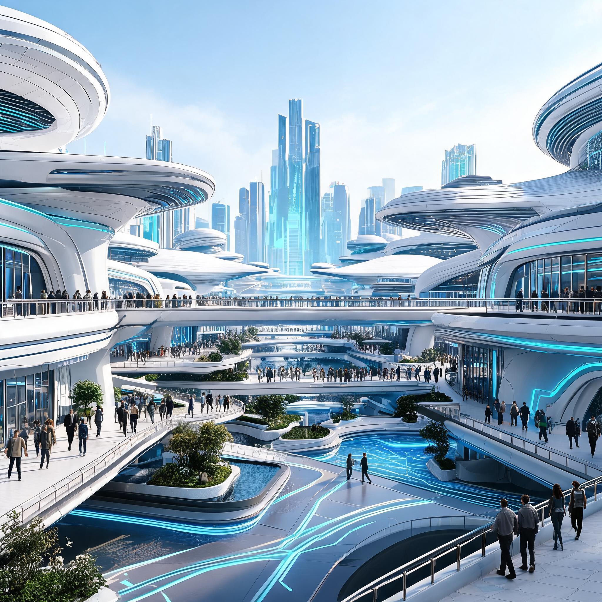AI generated: Seedream 5 prompt: Create an image of a futuristic Central Mega City.... (Seedream 5 - Concept Art)