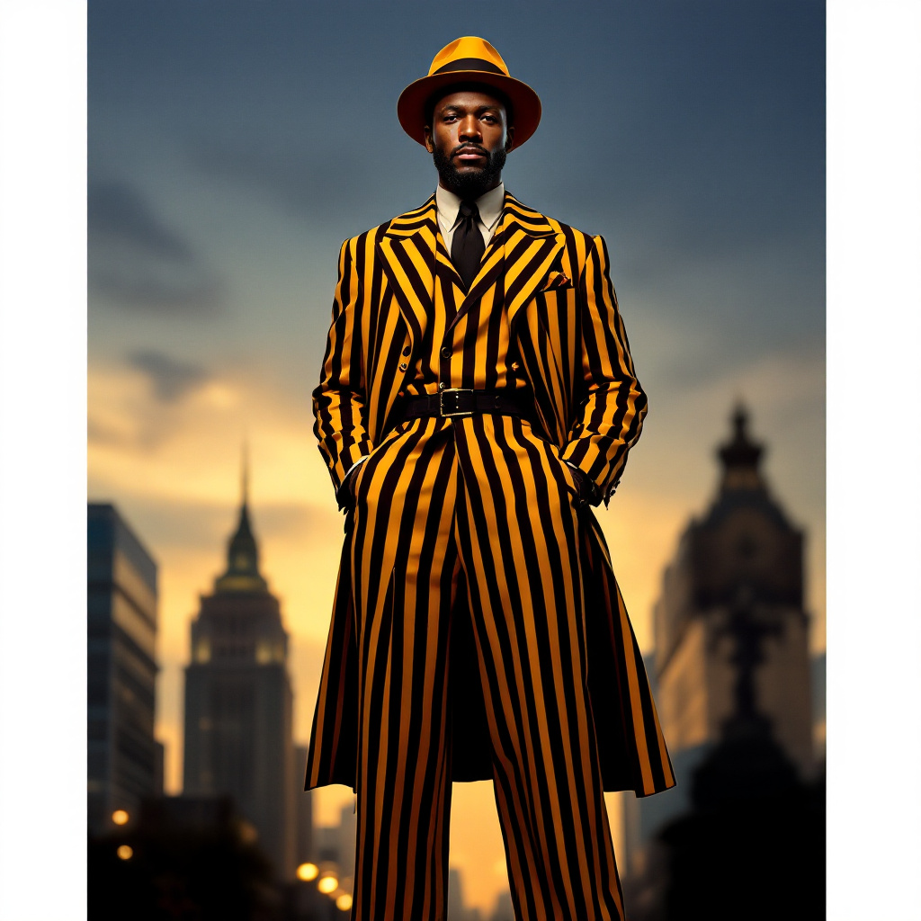 صورة مولدة بالذكاء الاصطناعي: FLUX prompt: A full-length, photorealistic portrait of an Afro-... (نموذج FLUX - صور شخصية)