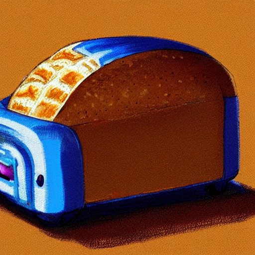 Stable Diffusion prompt: an entire loaf of bread popping ...