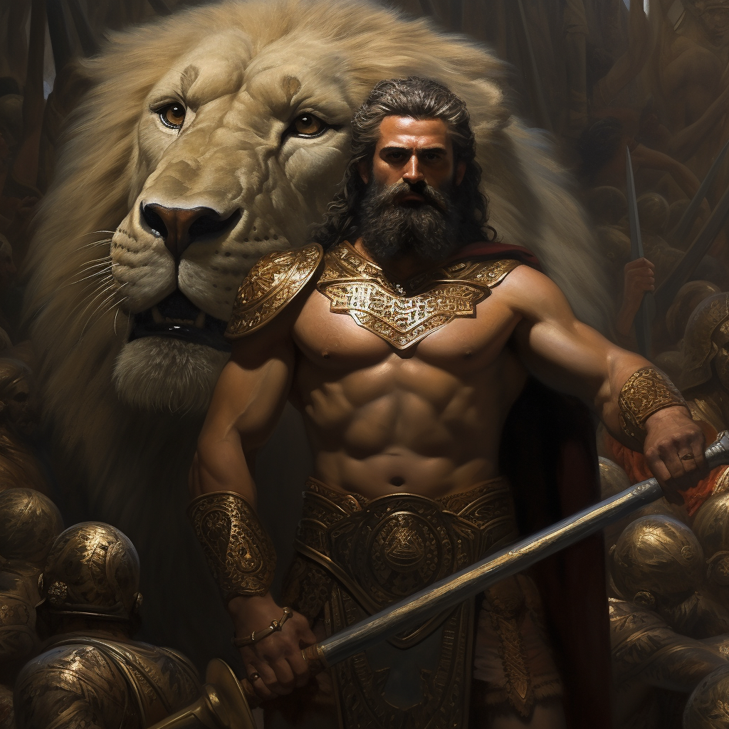 Midjourney prompt: The Epic of Gilgamesh --no ugly, deformed, noisy, ... - Midjourney