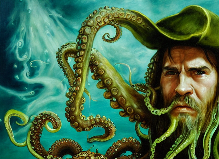 Stable Diffusion prompt: Beautiful oil painting of Davy J...