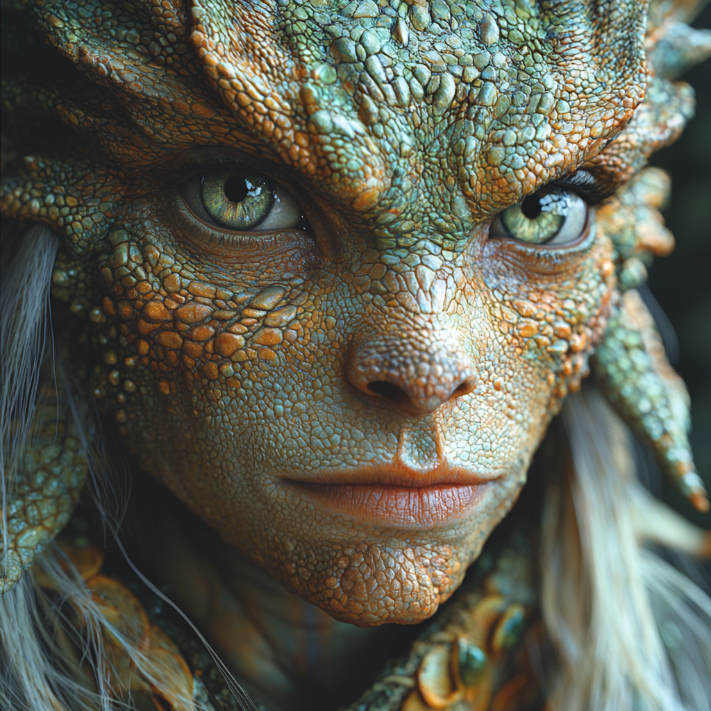 AI generated: Midjourney prompt: A dslr professional portrait of an alien android m... (Midjourney - Portraits)