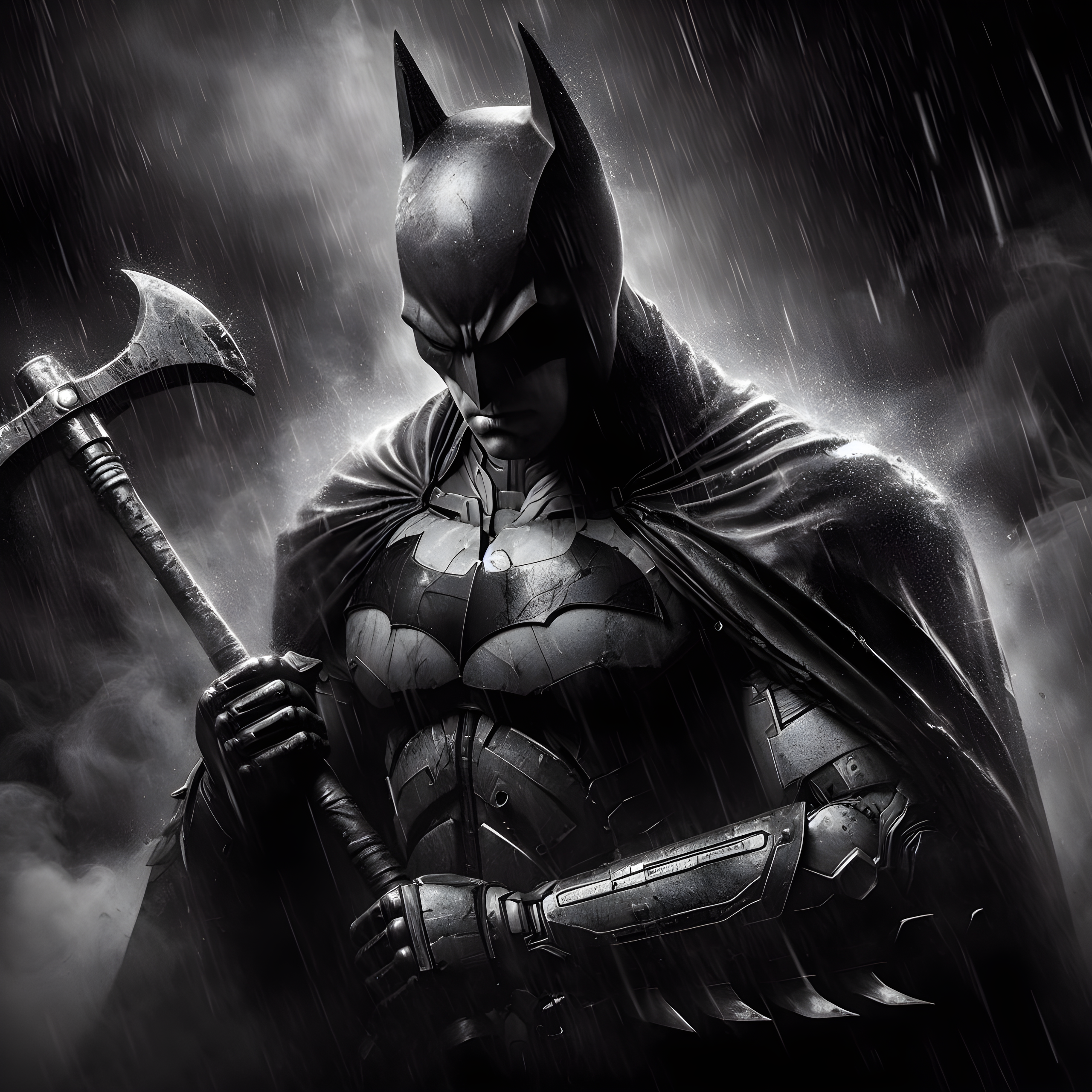 AI generated: Batman's Vengeance (DALL·E - Photography)