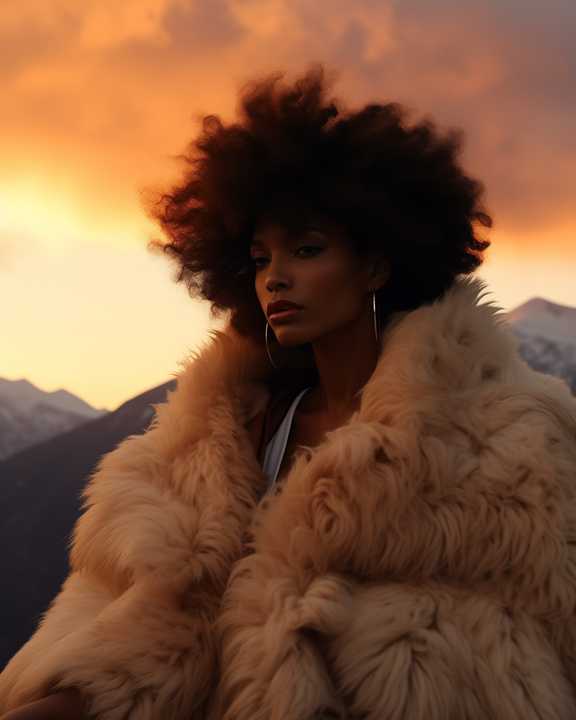 Midjourney prompt: A photo of an African woman with short hair in a w... - Midjourney