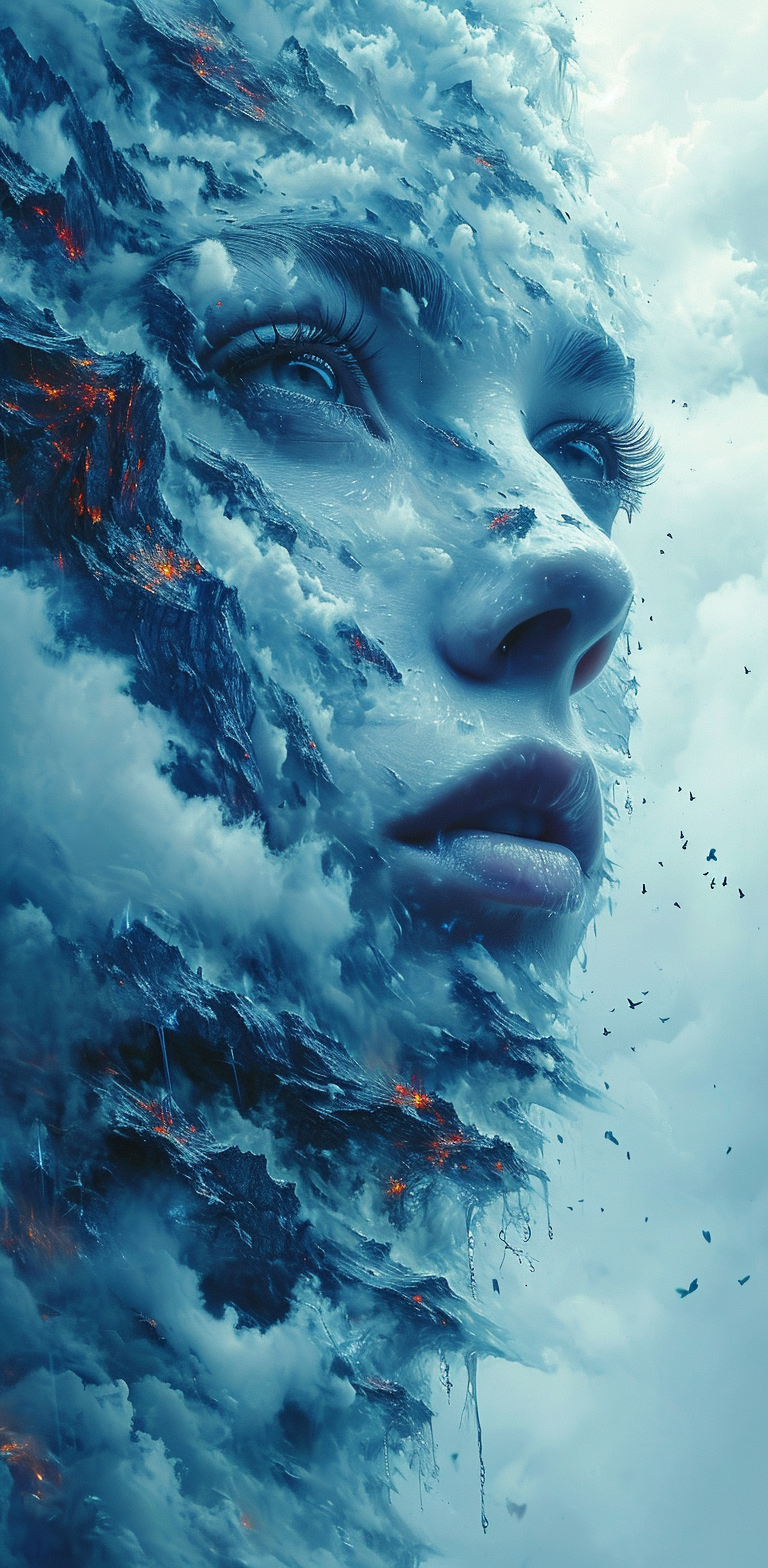 AI generated: Midjourney prompt: photo illustration from a world in the clouds, in ... (Midjourney - Concept Art)