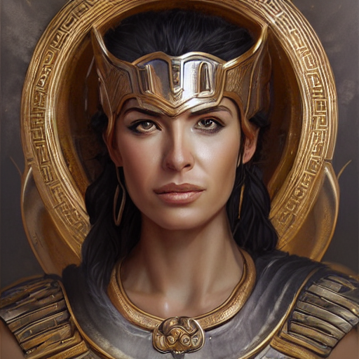 Stable Diffusion prompt: athena, greek goddess, claudia b...