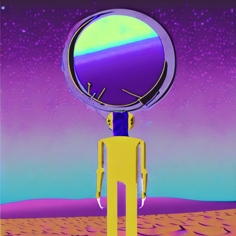 Stable Diffusion prompt: album cover illustration of a st...