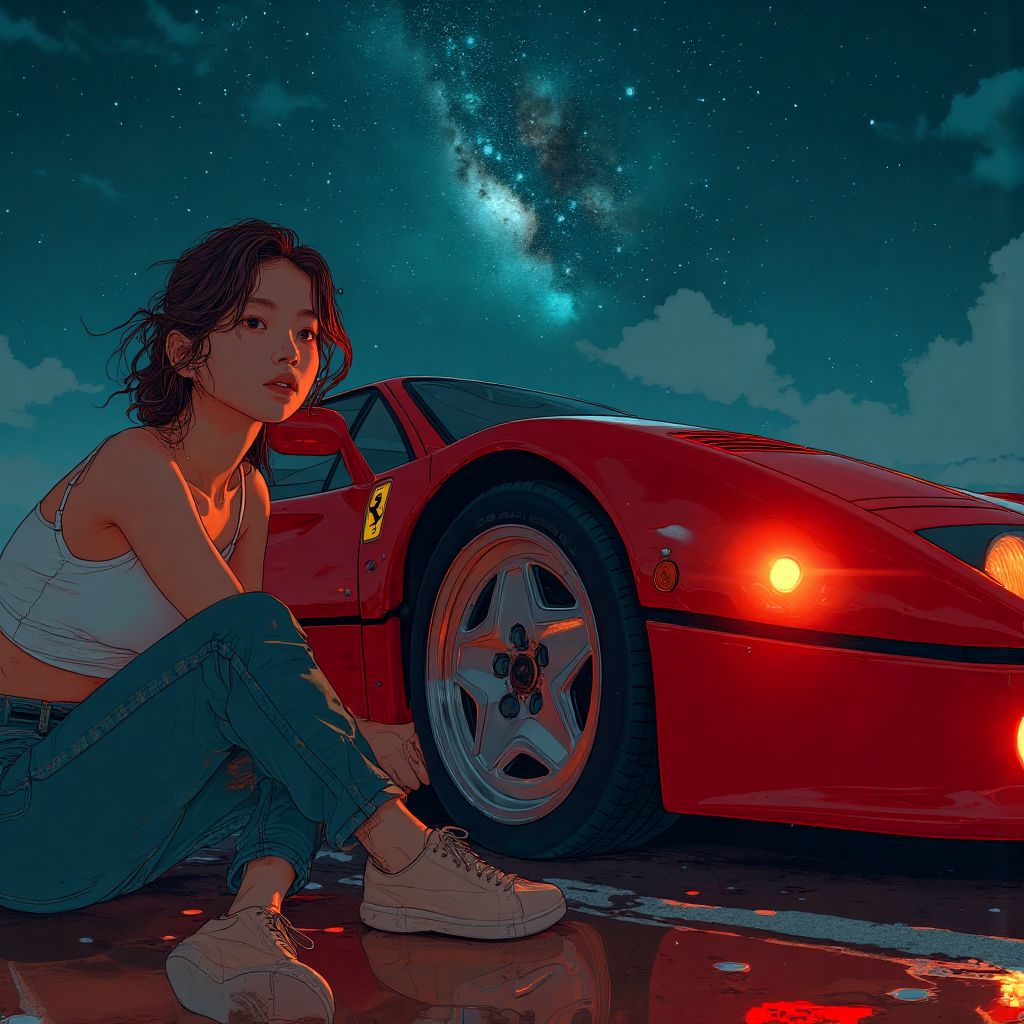 AI generated: FLUX prompt: Wide-angle cinematic photograph, shot with a 24mm ... (FLUX - Character Design)