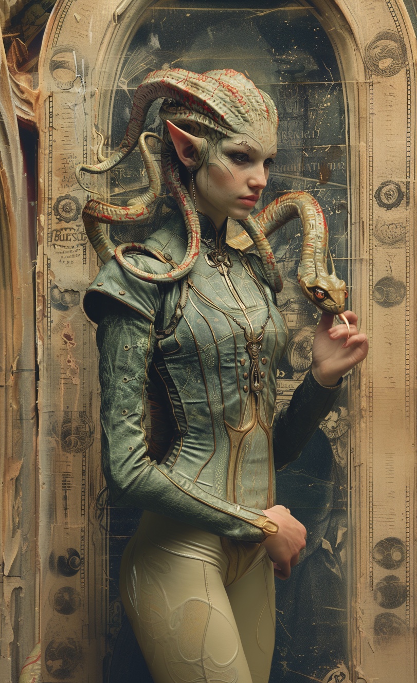 AI generated: Gorgona Medusa (Midjourney - Portraits)