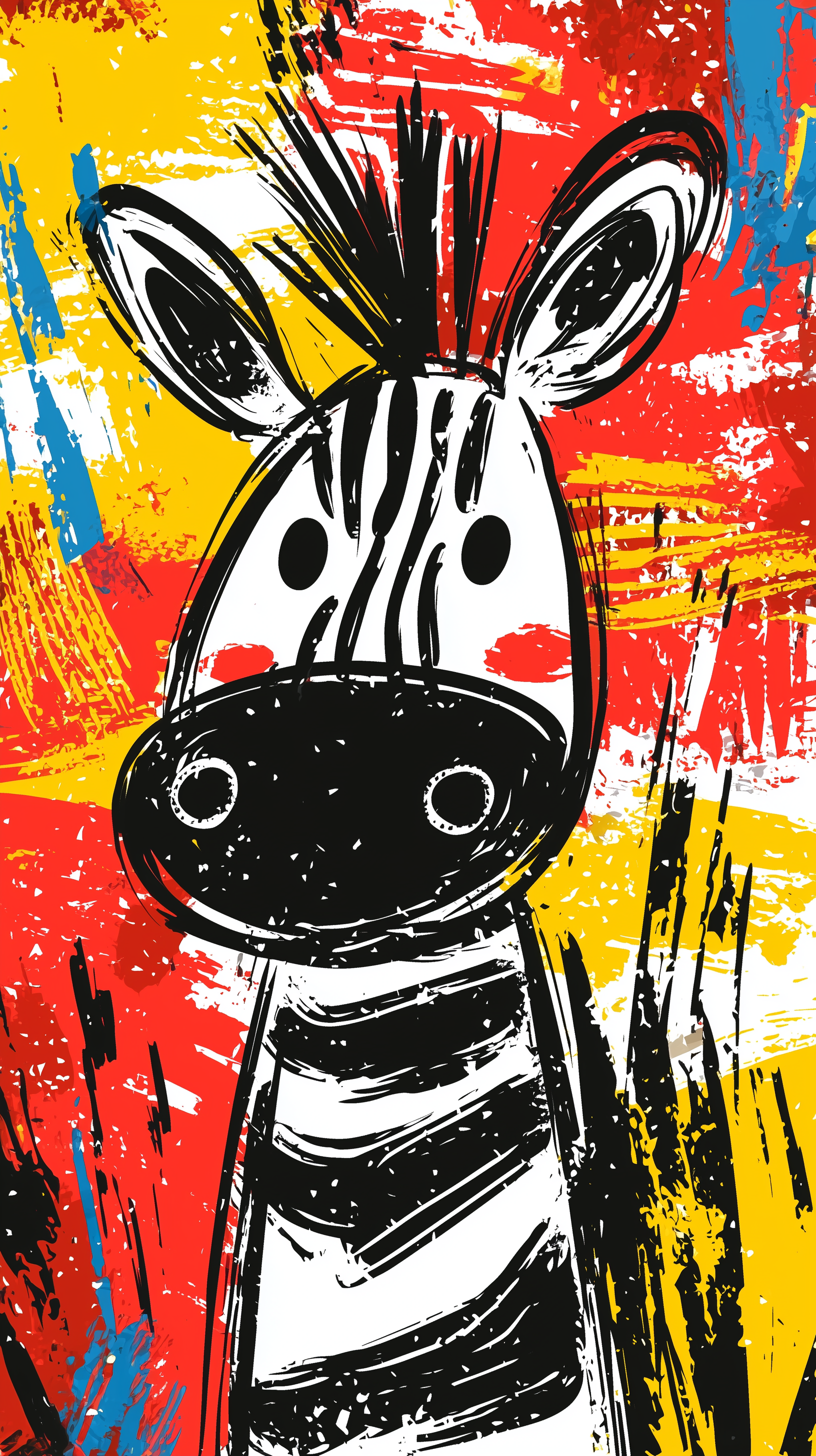 صورة مولدة بالذكاء الاصطناعي: Midjourney prompt: playful doodle style illustration, zebra face, lin... (نموذج Midjourney - فن مفاهيمي)