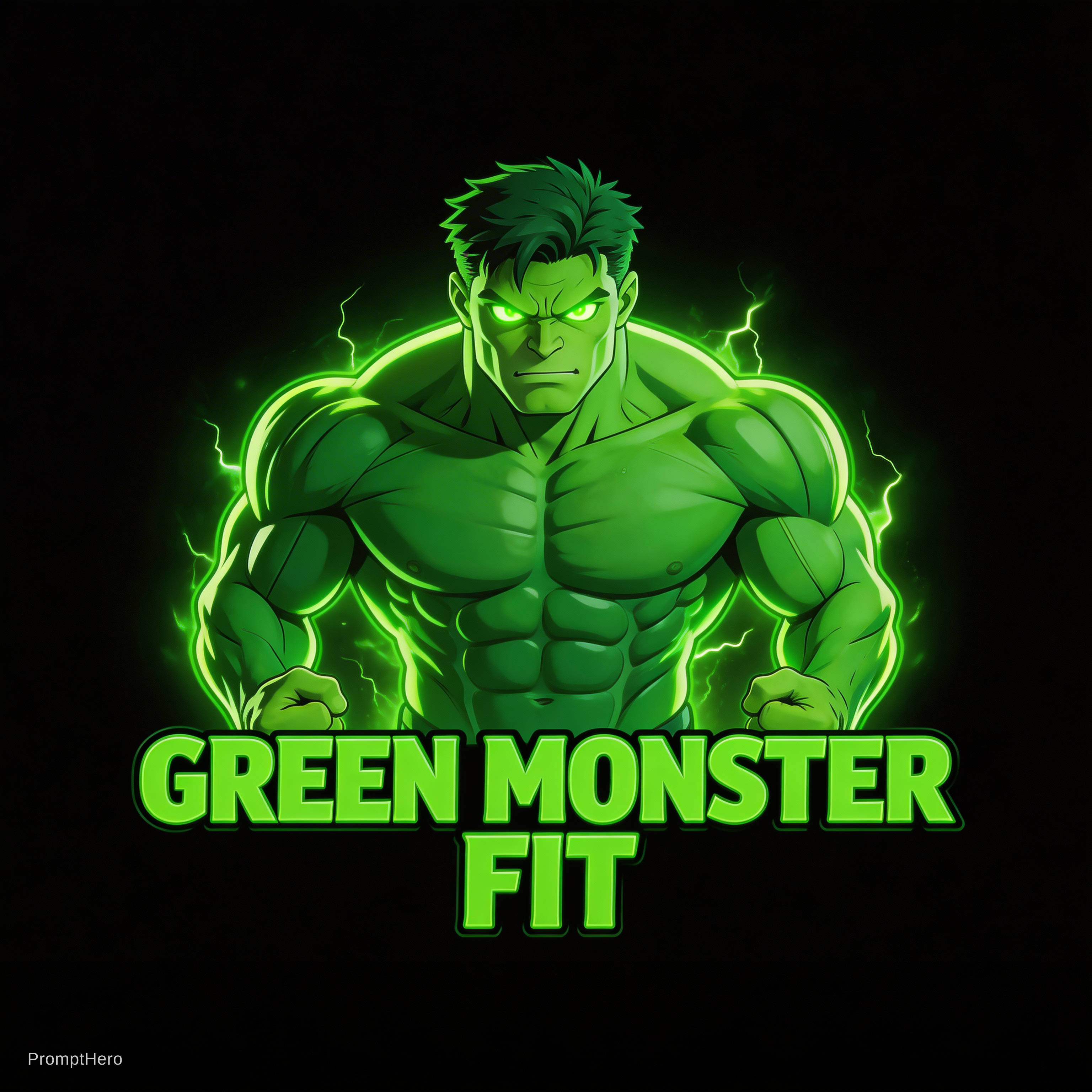 AI generated: Seedream 5 prompt: A dynamic anime-style gym logo for a fitness brand... (Seedream 5 - Anime)