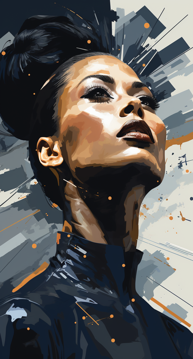 AI generated: Midjourney prompt: the face of a female ballet dancer, in the style o... (Midjourney - Portraits)