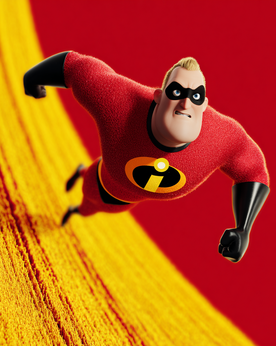 AI generated: Midjourney Papercut prompt: cartoon 3D sunny bright Pixar-style image, super h... (Midjourney Papercut - Character Design)