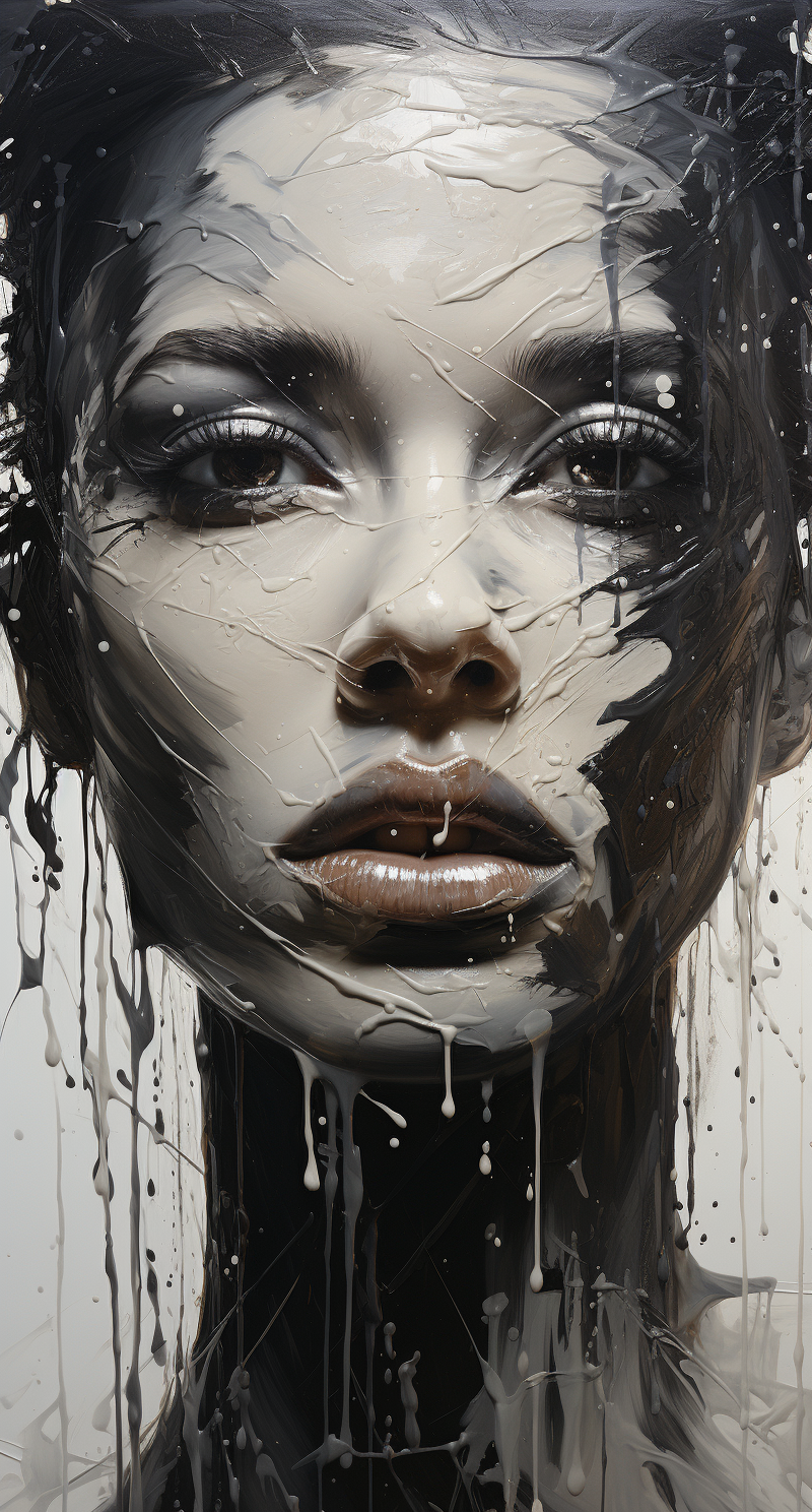 AI generated: Midjourney prompt: painting, ksanitko, in the style of yanjun cheng, ... (Midjourney - Portraits)