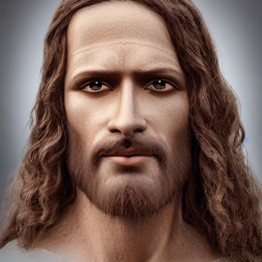Stable Diffusion prompt: Realistic jesus christ as god, d...