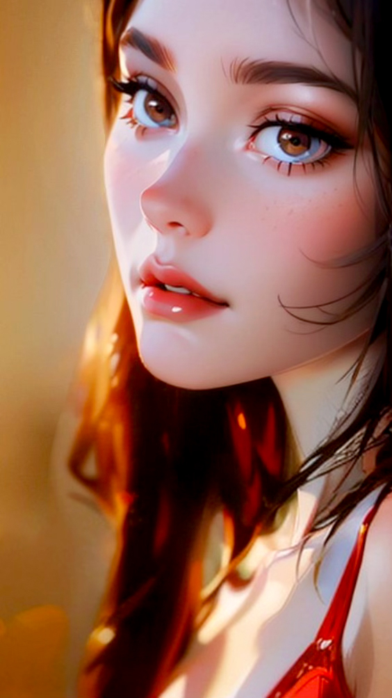AI generated: Stable Diffusion prompt: Glam shot photo of a pretty lady, side view portra... (Stable Diffusion - Portraits)