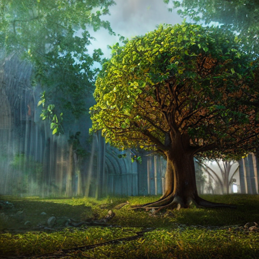 Stable Diffusion prompt: The tree of life that depicts an...