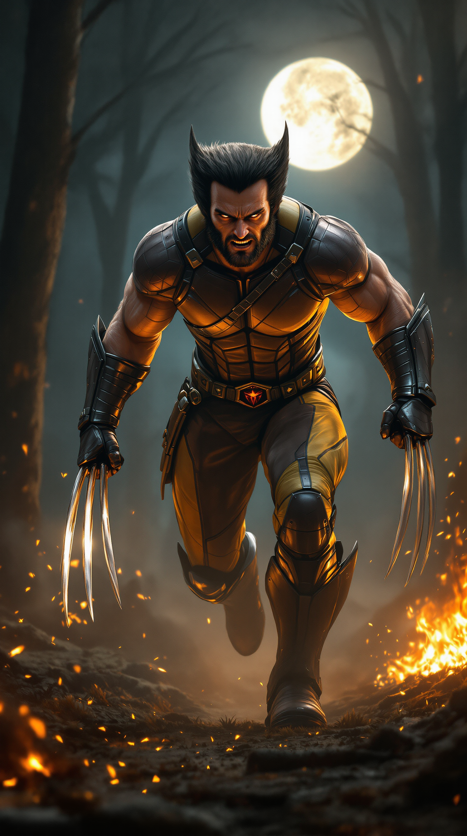 صورة مولدة بالذكاء الاصطناعي: FLUX prompt: A highly detailed, full-body portrait of Marvel’s ... (نموذج FLUX - صور شخصية)