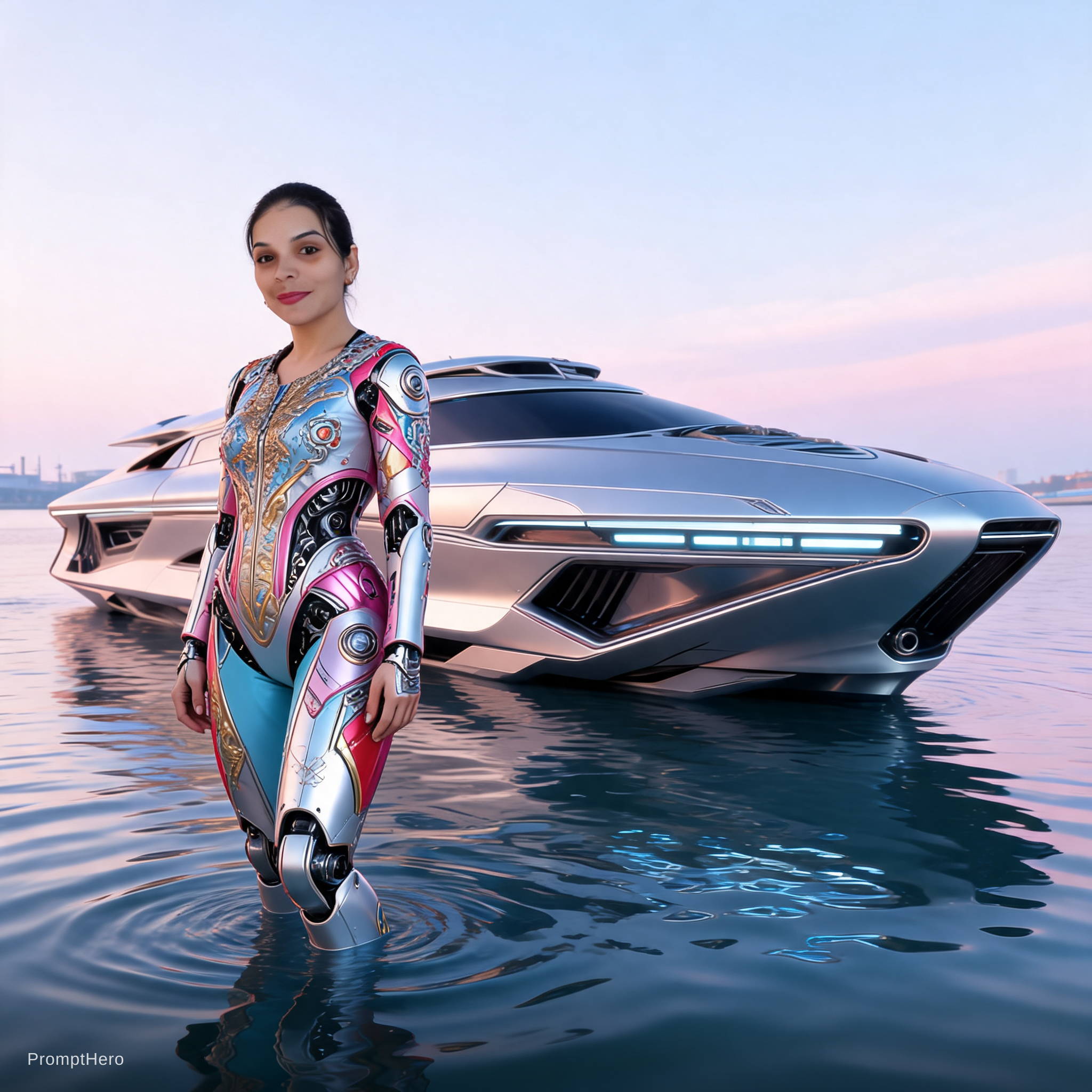 AI generated: Seedream 5 prompt: commercial photo of a stunning woman standing in w... (Seedream 5 - Portraits)