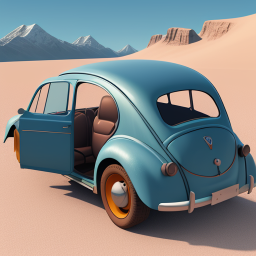 DreamShaper prompt: logo icon, 3d, fusca with luggage, ad...
