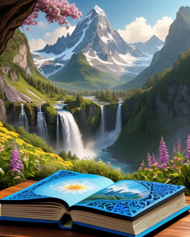 AI generated: Coloring Book V3 (Stable Diffusion - Landscapes)