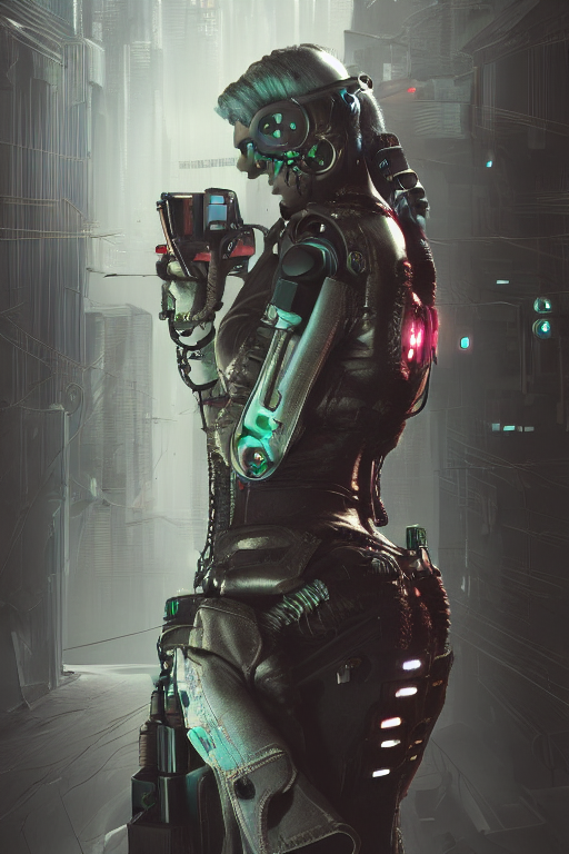 Stable Diffusion prompt: cyberpunk cyborg feamle grunge ...