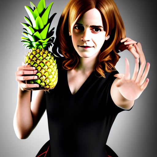 Stable Diffusion prompt: Hermione Granger, Emma Watson dr...