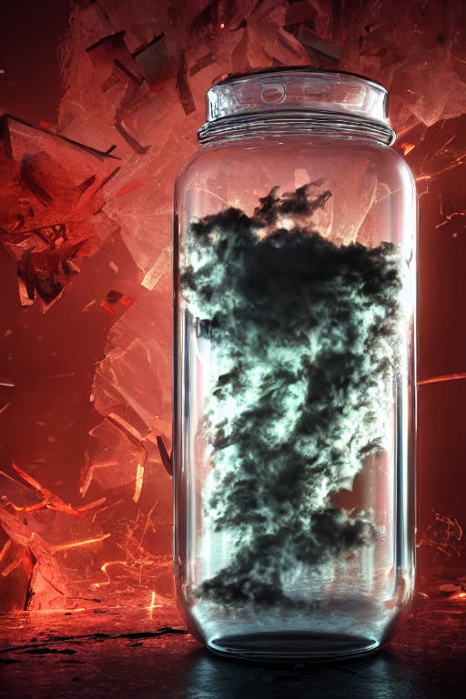 Stable Diffusion prompt: a octane render of a violent tor...