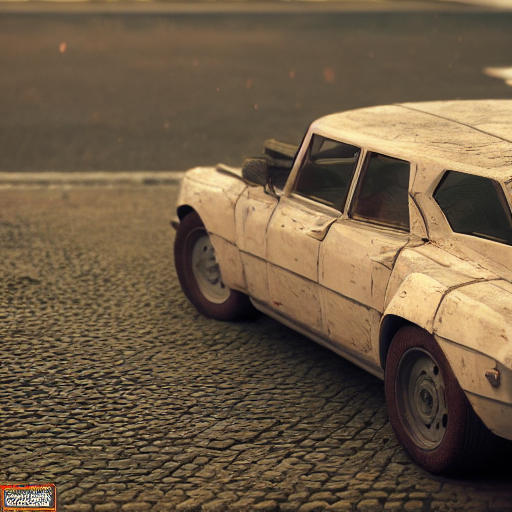 Stable Diffusion prompt: A square car battery, cinematic,...
