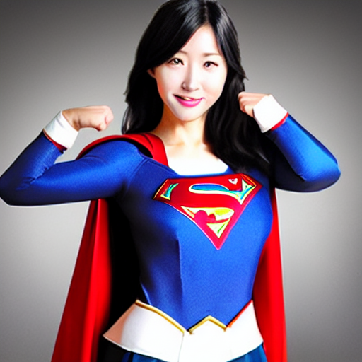 Stable Diffusion prompt: Korean Supergirl