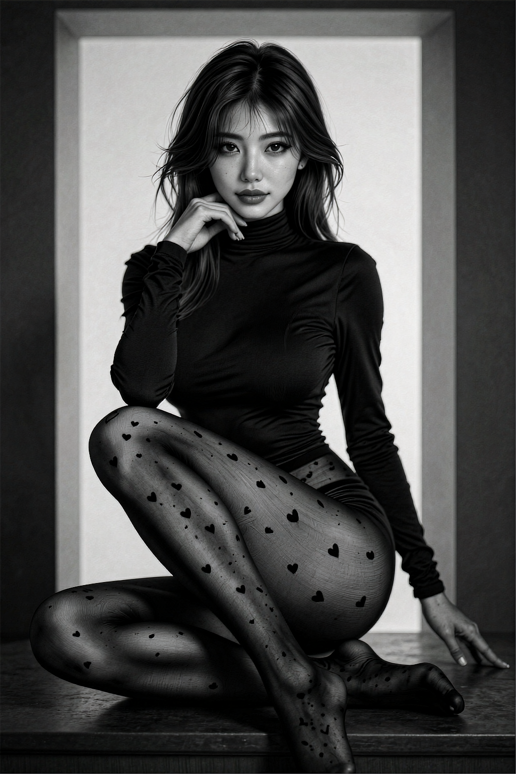 صورة مولدة بالذكاء الاصطناعي: Z Image prompt: Character: A beautiful East Asian woman with long,... (نموذج Z Image - تصوير فوتوغرافي)