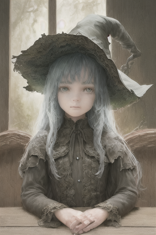 AI generated: Anything prompt: close up shot, cinematic shot,a mythical young wit... (Anything - Portraits)
