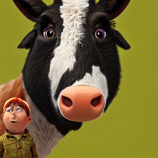 Stable Diffusion prompt: Detailed digital, farm animals