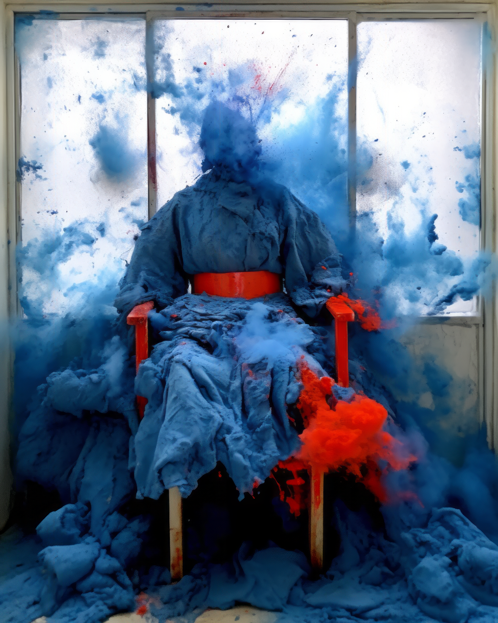 صورة مولدة بالذكاء الاصطناعي: Fauvist color explosions (نموذج Midjourney - تصوير فوتوغرافي)