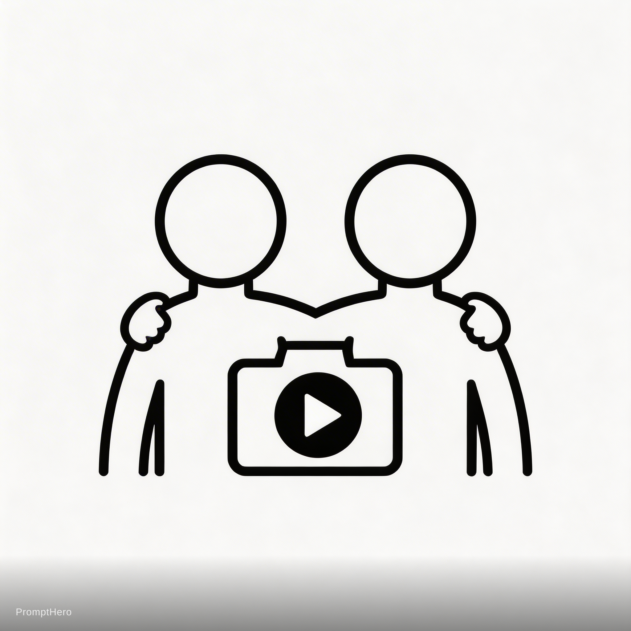 AI generated: Seedream 5 prompt: Logo for youtube channel in which friend make vlog... (Seedream 5 - Logos, Icons & Design)