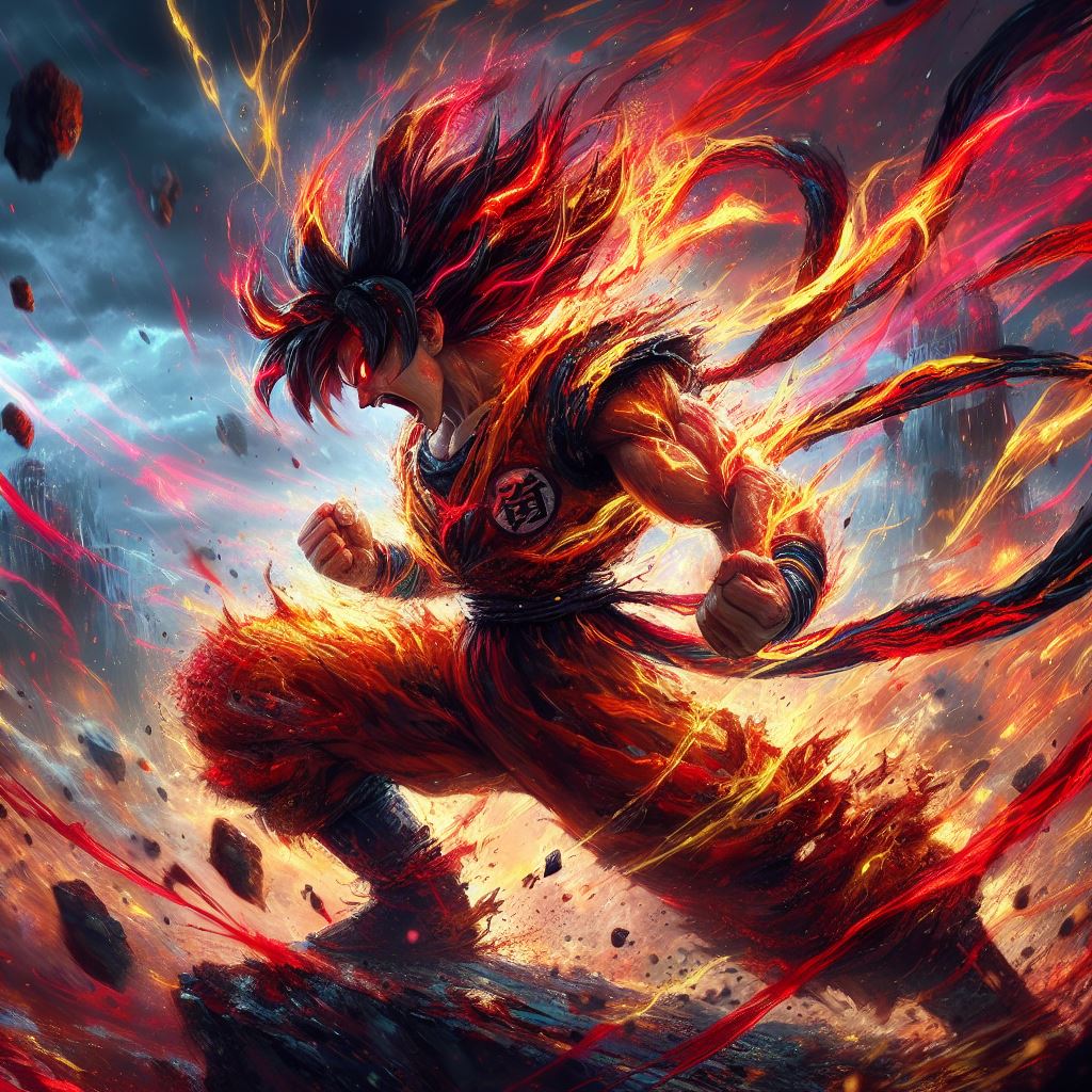 AI generated: Badassest Yamcha ever (DALL·E - Anime)