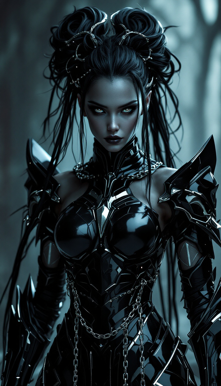 صورة مولدة بالذكاء الاصطناعي: FLUX prompt: An ultra-realistic, full-body portrait of a captiv... (نموذج FLUX - صور شخصية)