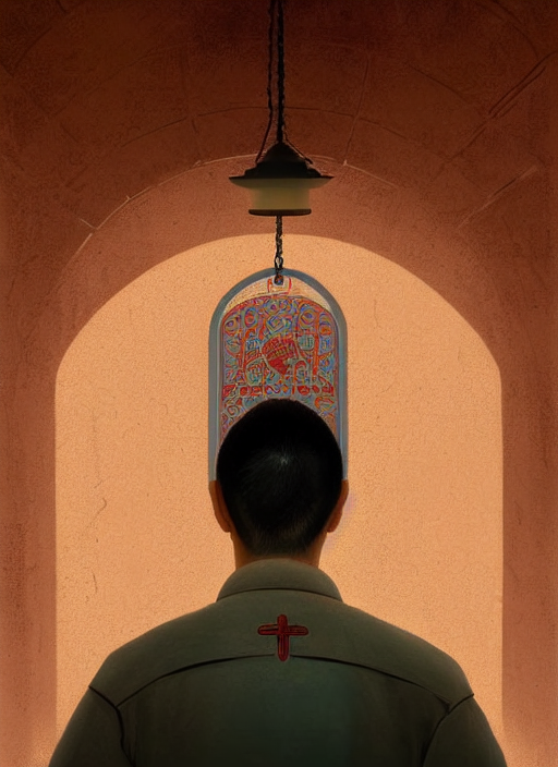 Stable Diffusion prompt: centered painted portrait, face ...