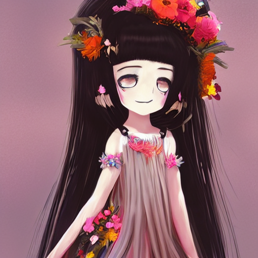 Stable Diffusion Prompt Little Girl With Flowers In Hair stable-diffusion-prompt-little-girl-with-flowers-in-hair