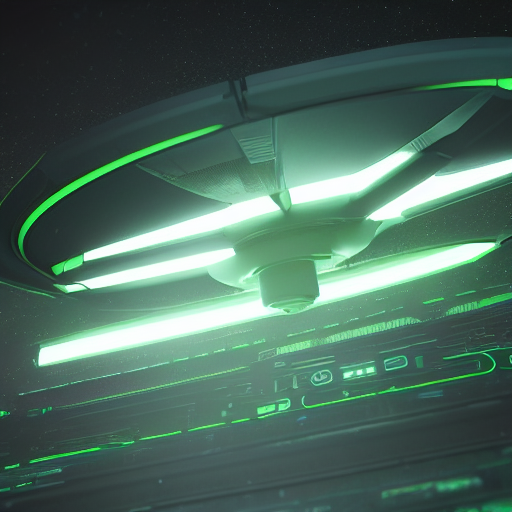 Stable Diffusion prompt: neon dark technology green block...
