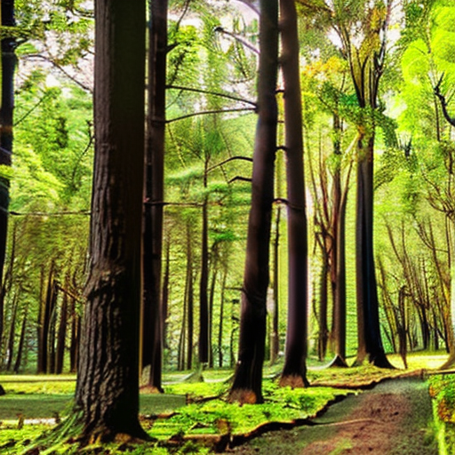 Stable Diffusion prompt: dark green forest with a lot of ...