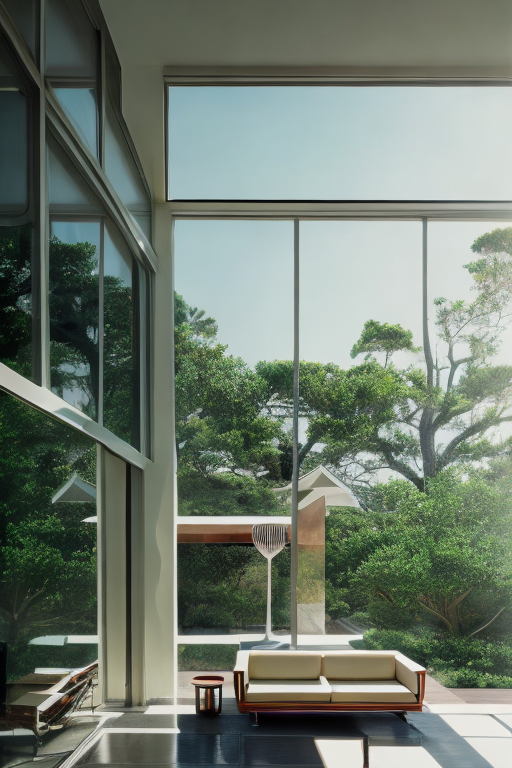 AI generated: Openjourney prompt: hyper realistic eye level exterior photo of a mid ... (Openjourney - Interior Design)