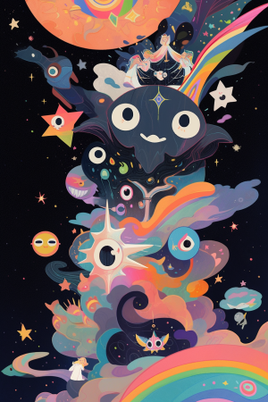 AI generated: Midjourney prompt: Cosmic Voyage, a celestial and awe-inspiring journ... (Midjourney - Portraits)