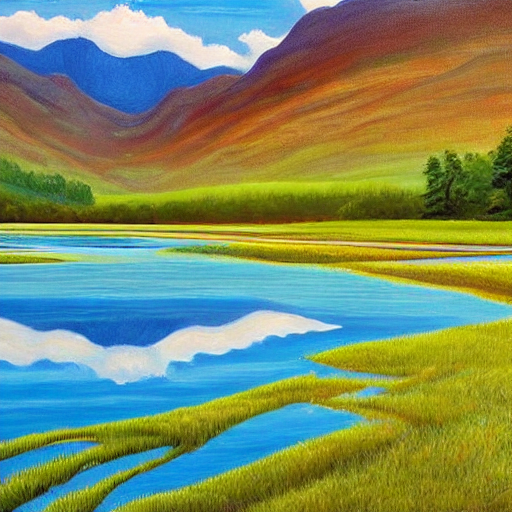 Stable Diffusion prompt: The breathtaking nature mediates...
