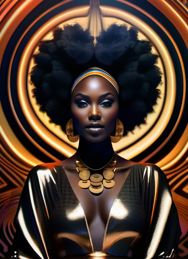 Stable Diffusion prompt: 1 dark skinned African girl, (fr...