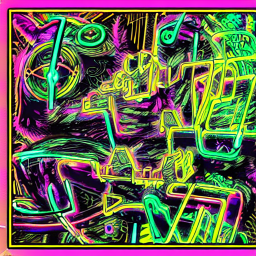Stable Diffusion prompt: cyberpunk cat girl mutant orgoni...