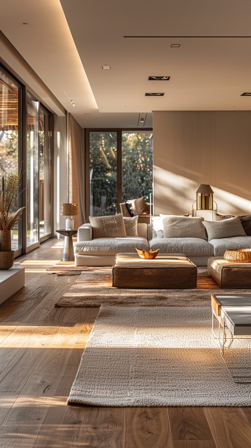 AI generated: Living room interiors (Midjourney - Interior Design)